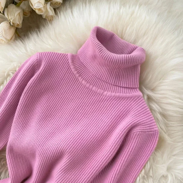 Sexy Knit Dress Long Sleeve for Autumn Winter - Image 6