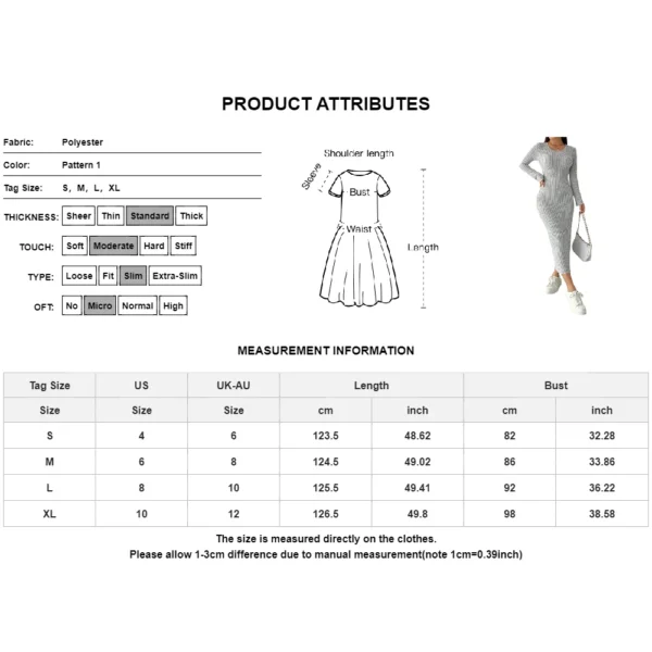 Elegant Knit Dress Hooded Slim Bodycon Long Sleeve - Image 6